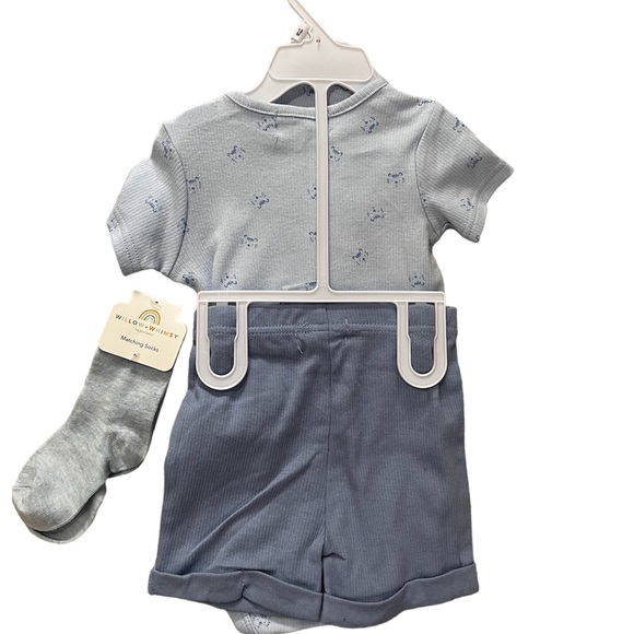 Willow + Whimsy Blue 4 Piece Set Size 12M - Picture 2 of 4